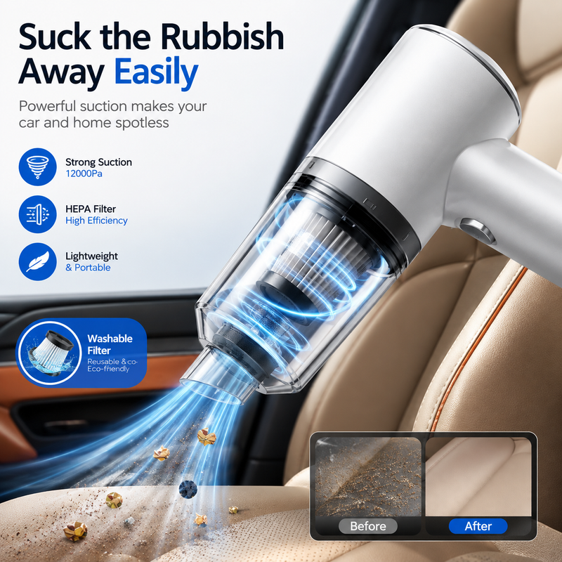 Handheld Mini Vacuum Cleaner | Make Cleaning Easy