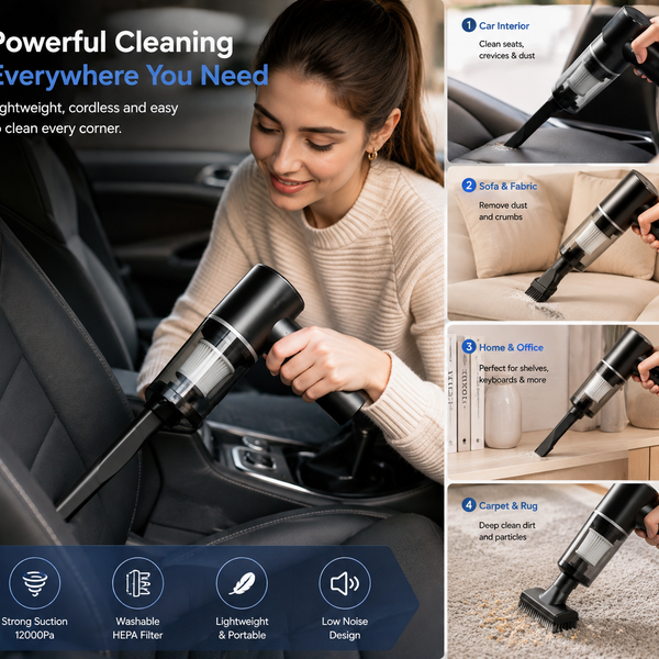 Handheld Mini Vacuum Cleaner | Make Cleaning Easy