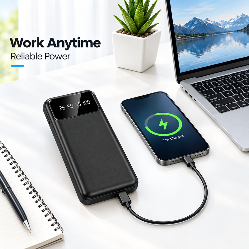 30000mAh Fast Charging Power Bank | بنك طاقة بسعة 30000 مللي أمبير في الساعة مع خاصية الشحن السريع