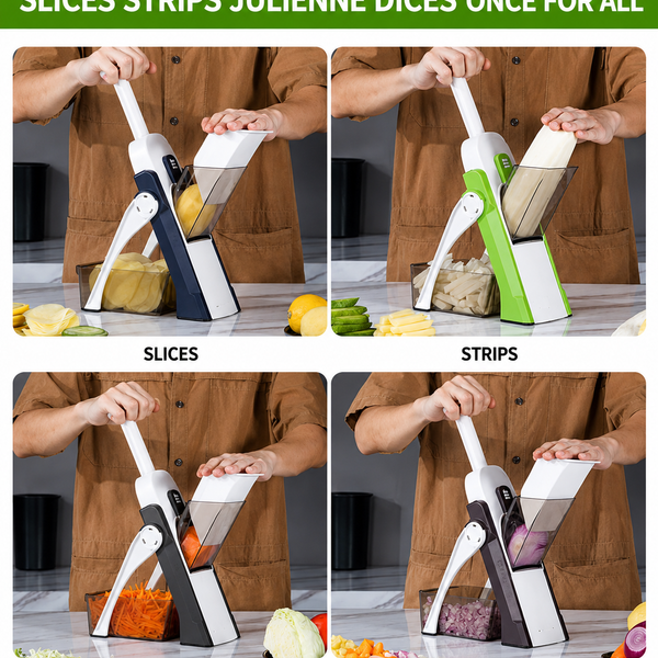 QuickPrep™ Multi-Functional 3-in-1 Vegetable Slicer — Save Your Time