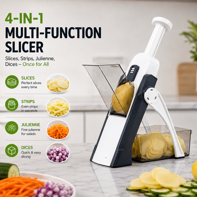 QuickPrep™ Multi-Functional 3-in-1 Vegetable Slicer — Save Your Time